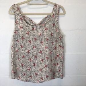 Couture V Bow Back Tank Top